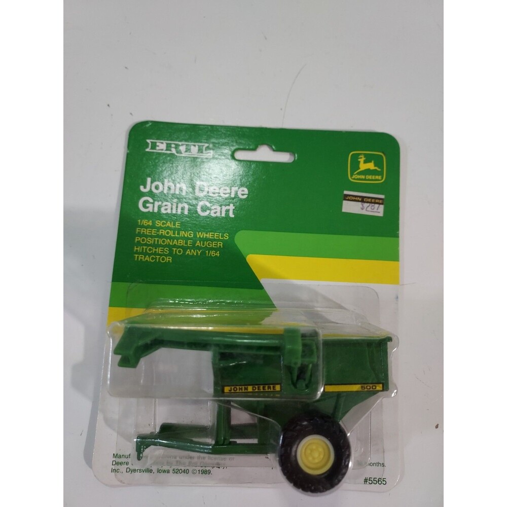 NIP Ertl 5565 Die Cast 1/64 John Deere Dry Fertilizer Grain Cart Farm Implement